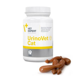 VETEXPERT URINOVET CAT papildbarība kaķiem Urīnceļu veselība 770mg KAPS N45
